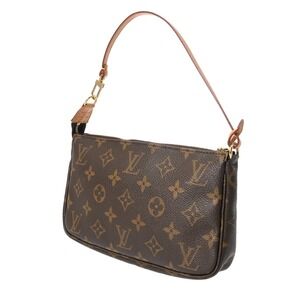 Louis Vuitton Pochette Brown Accessoires Monogram Canvas Accessory